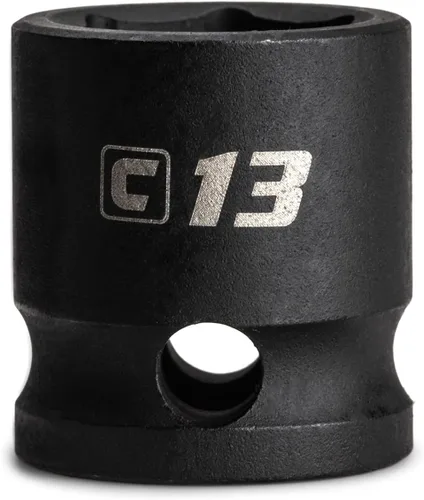 Miniatura 12 de Capri Tools 22 mm Enchufe de impacto corto, 3/8 pulg. de transmisión, 6 puntas, métrico