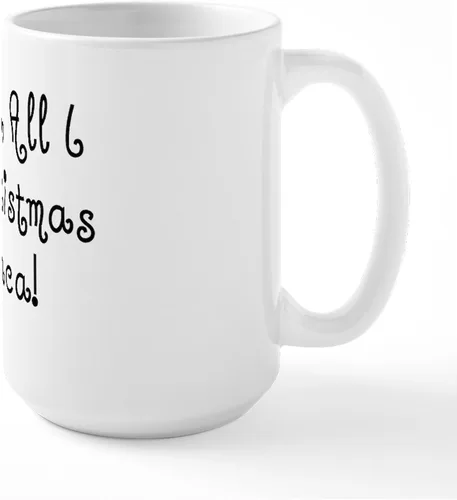 Miniatura 2 de CafePress Alpaca For Christmas Large Mug 15 oz (444 ml) Ceramic Coffee Mug