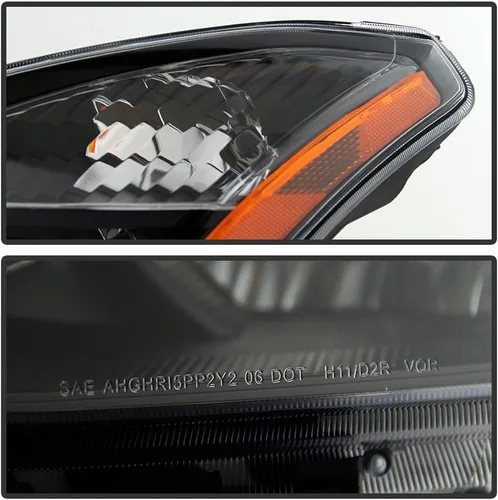 Miniatura 4 de ACANII - Para Nissan Rogue 14-15 Select 2008-2013, faros delanteros halógenos para conductor + lado del pasajero