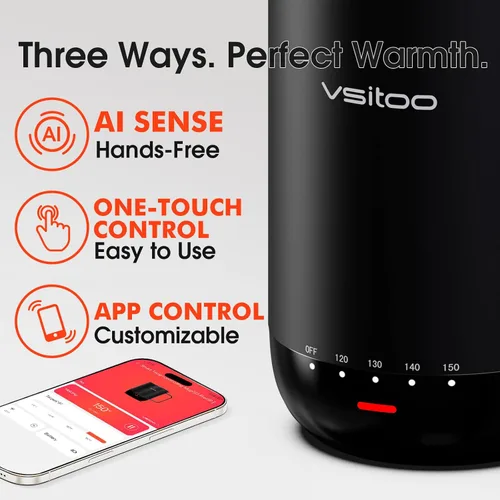 Miniatura 4 de Vsitoo S3 Pro - Taza de café autocalentable de 16 onzas con sensación automática que se calienta a 120-150 ℉ 2-4 Hour Battery, 5400mAh, IPX7
