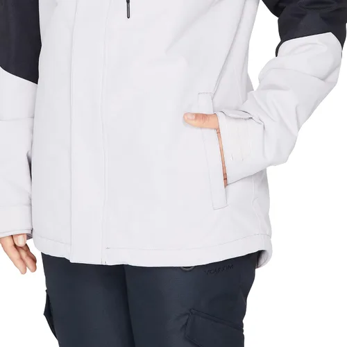 Miniatura 7 de Volcom Chaqueta con capucha Bolt para mujer, con aislamiento para snowboard y esquí, Negro