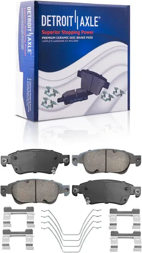 Miniatura 104 de Detroit Axle - Pastillas de freno traseras para Honda Odyssey 2011-2017 Pilot 2007-2013 MDX 2010-2013 ZDX 2010-2013 Pastillas de freno de cerámica