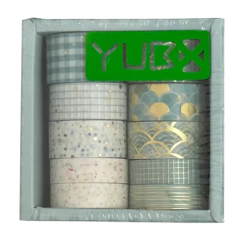 Miniatura 8 de Creative Washi - Juego de 10 rollos de cinta adhesiva decorativa con impresión de lámina dorada para artes, manualidades, diarios, planificadores