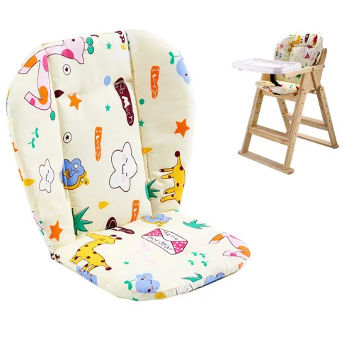 Miniatura 3 de Twoworld Cojín de asiento para silla alta para bebé, funda de cojín transpirable animal