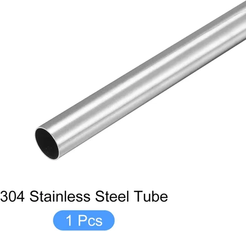 Miniatura 5 de METALLIXITY Tubo de acero inoxidable 304 (0.512 in de diámetro exterior x 0.020 in de pared T x 11.811 in de largo), tubo recto - para muebles