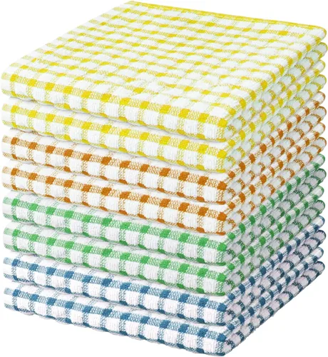 Miniatura 24 de Nialnant 8 Piezas Trapos de Cocina para Platos, 100% Algodón Suave Absorbente de Secado Rápido, Paños de Cocina para Cocina, Lavar Platos, Trapos