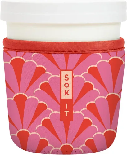 Miniatura 125 de Sok It IceCreamSok - Funda de neopreno aislada (flores abstractas, pintas de helado cónicas)