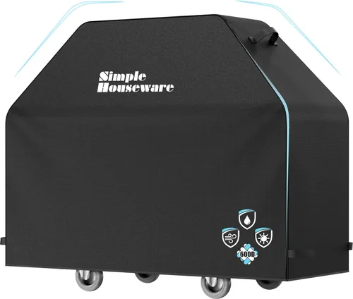 Miniatura 11 de Simple Houseware Cubierta para Parrilla de Gas BBQ de Servicio Pesado de 32 pulgadas, Poliéster 600D Impermeable, Resistente a la Intemperie