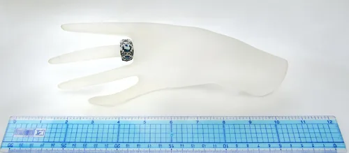 Miniatura 3 de RB Gems - Anillo de plata de ley 925 (5 quilates, acabado rodiado, estilo 3 piedras)