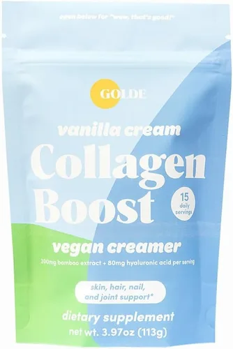 Miniatura 7 de GOLDE - Crema vegana de colágeno Boost - Crema de vainilla - Suplemento de colágeno a base de plantas con ácido hialurónico, biotina y extracto