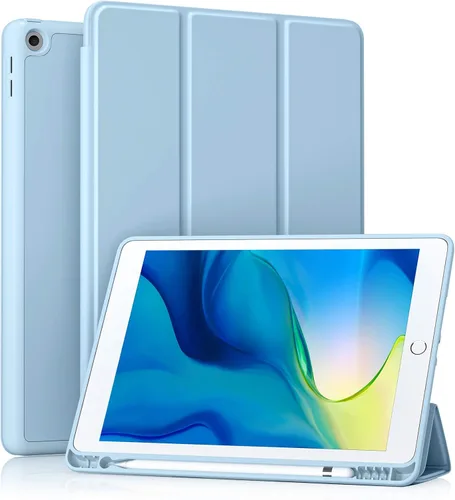 Miniatura 26 de Akkerds - Funda Compatible con iPad de 10.2 Pulgadas 2021/2020/2019, para iPad de 9ª/8ª/7ª Generación con Soporte para Lápiz, Funda Protectora