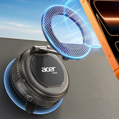 Acer Gadget - Soporte magnético al vacío para teléfono, soportes MagSafe para tu automóvil, soporte ajustable de 360° para teléfono celular,