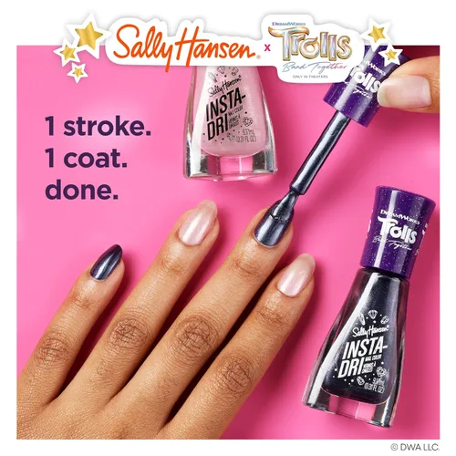 Miniatura 6 de Sally Hansen Colección de esmaltes de uñas Insta-Dri x Trolls - Here We Go Again! - 0.31 onzas líquidas 136 - ¡Aquí vamos de nuevo!