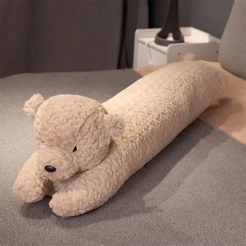 Miniatura 6 de Almohada de felpa de oso – Animal de peluche – Almohada de felpa larga de oso de 35 pulgadas – Regalo de cumpleaños, Navidad, Día de San Valentín