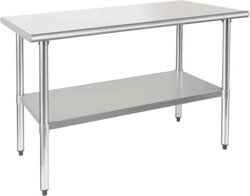 Miniatura 14 de HARDURA Mesa de trabajo de acero inoxidable comercial de 18 x 24 pulgadas, mesa de preparación de cocina y banco de trabajo comercial resistente