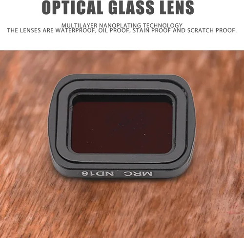 Miniatura 4 de Filtro del ND para Osmo 2, filtro magnético del ND de la capa del vidrio óptico de la aleación de aluminio de la succión de la cámara