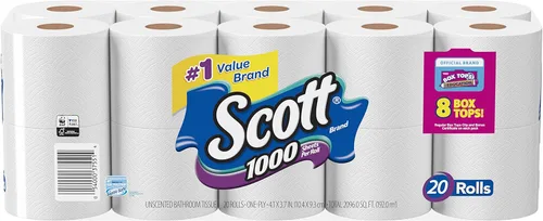 Miniatura 3 de Scott Essential Jumbo Roll JR. Papel higiénico sin núcleo (07006), 2 capas, blanco, con dispensador de papel higiénico Scott Pro Jumbo Roll (JRT)