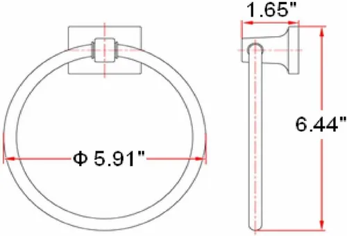 Miniatura 3 de Design House 544593 Millbridge Gancho Doble para Batas Resistente de Montaje en Pared Hardware de Baño Negro Mate