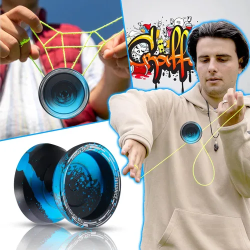 Miniatura 4 de FETESNICE Yoyo profesional de mariposa Y26 - Yoyo giratorio de dedo de doble modo receptivo/no responde, para niños, adultos y jugadores