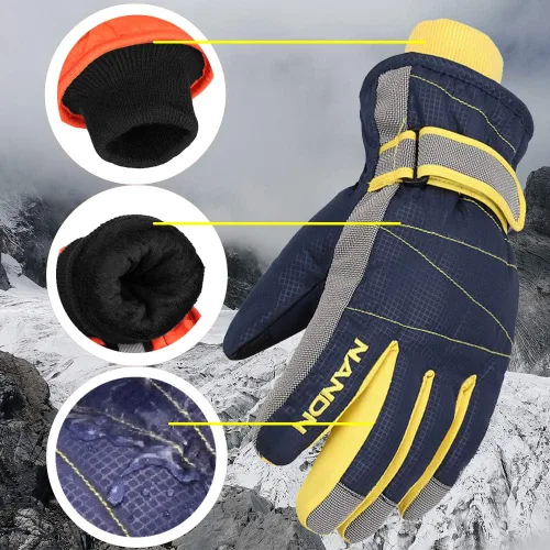 Miniatura 2 de XTACER Kids Ski Snow Gloves Snowboard Winter Warm Cold Weather Gloves for Boys Girls Children