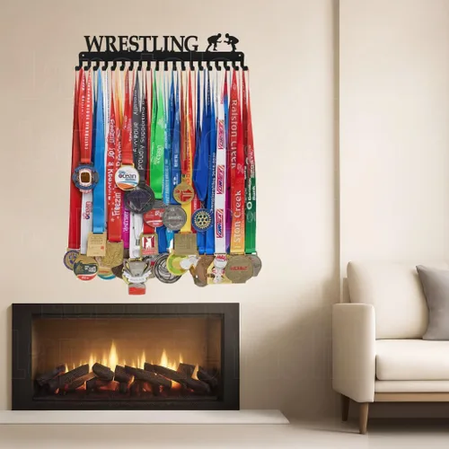 Miniatura 2 de Medal Hanger Display - She Believed She Could She Did - Personalized Medal Holder for Sport Race Runner Sturdy Steel Metal Plaque Over 63 Medals