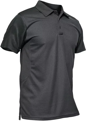 MAGCOMSEN - Camiseta tipo polo para hombre, de secado rápido, de manga larga o corta, deportiva, suéter táctico de tela de piqué, camiseta para golf
