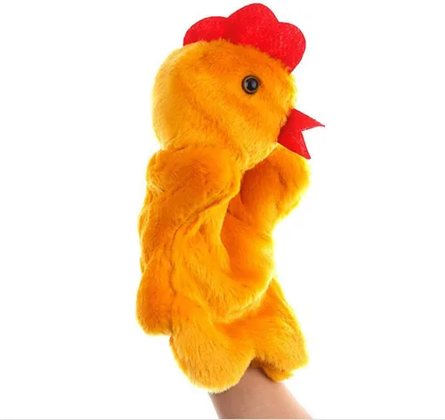 Marionetas de mano de pollo de peluche de gallina juguetes para imaginativos juegos de simulación de cuentos regalos para niños