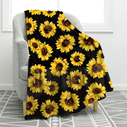 Miniatura 28 de Jekeno Regalos de girasol para mujeres, mamá, manta personalizada con girasol, manta personalizada con nombre, manta de franela personalizada
