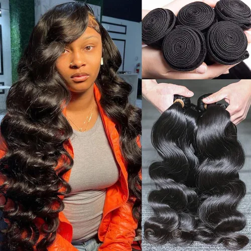 Miniatura 31 de Paquetes de Cabello Humano de Ondas Profundas （12 14 16 ）12A 100% Sin Procesar Cabello Humano Virgen Brasileño Profundo Rizado Tejido de Cabello