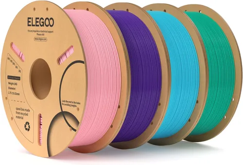 Miniatura 20 de ELEGOO Filamento PLA 1.75mm Azul Oscuro & Rojo 2KG, Filamento para Impresora 3D con Precisión Dimensional +/- 0.02mm, Paquete de 2 Carretes de 1kg