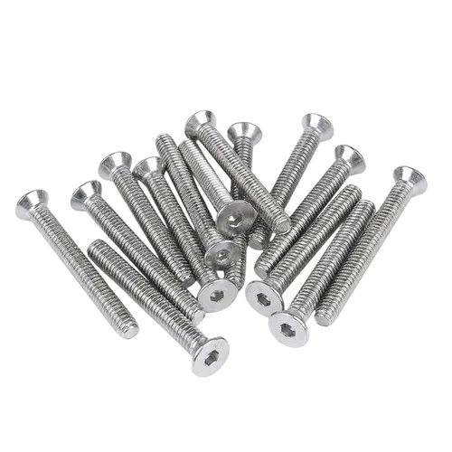 Miniatura 33 de NACX Tornillos de cabeza plana avellanados Phillips M6 x 0.551 in, A2-70, tono plateado, acero inoxidable 304, 60