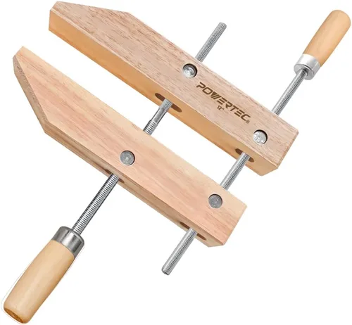 Miniatura 7 de POWERTEC 71522 Abrazadera de tornillo de mano de madera – 6 pulgadas Abrazaderas de tornillo de mano para carpintería, 2