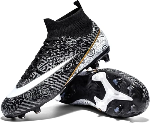 Miniatura 2 de Zapatos de fútbol para niños con tacos de fútbol para jóvenes, botas altas para entrenamiento al aire libre