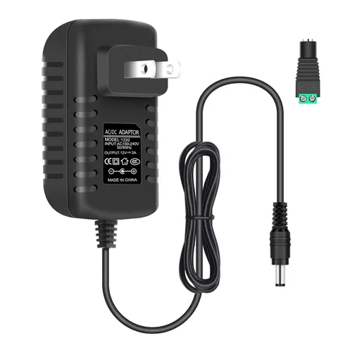 Miniatura 27 de Fuente de alimentación de 12 V, fuente de alimentación de 12 voltios 3A 36 W CC con interruptor de encendido y apagado, adaptador de corriente LED