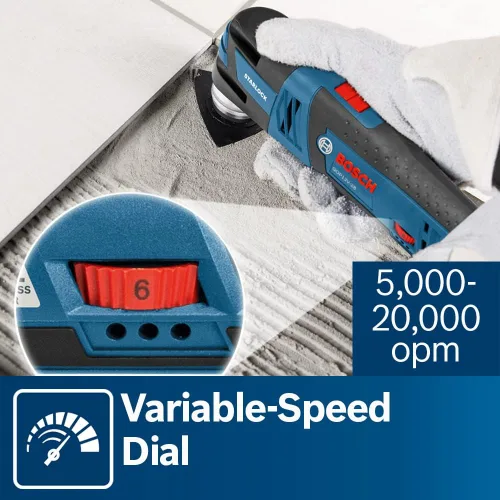 Miniatura 13 de Bosch GOP12V-28N 12 V máx EC Herramienta oscilante sin cepillo Starlock® (Herramienta desnuda)