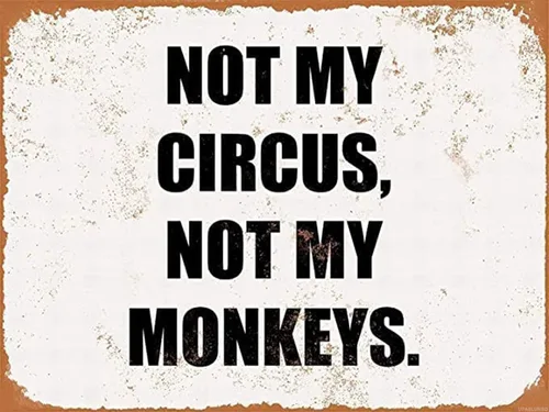 Regalo de Navidad Not My Circus Not My Monkeys - Kit de pintura de diamantes para adultos, pintura por números, taladro redondo completo para