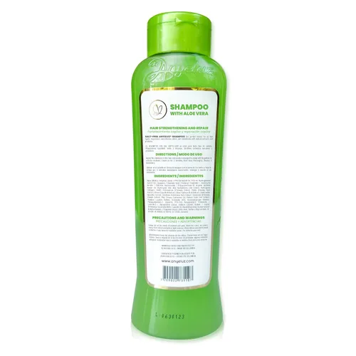 Miniatura 9 de ANYELUZ Champú capilar de aloe vera, limpiador de cuero cabelludo de limpieza profunda, fórmula de fortalecimiento de biotina, control de grasa