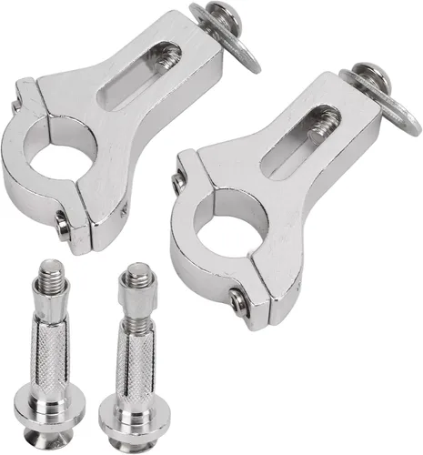 Miniatura 6 de EVGATSAUTO Abrazadera de guardamanos, Abrazadera de Guardamanos Metal 0.866 in Universal Motocicleta Guardia de Mano Kit de Montaje Componente