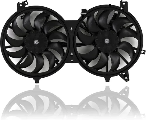 Conjunto de ventilador de condensador y radiador dual, compatible con Pacific Best Inc./repuesto para IN3115108 07-08 Infiniti G35 Sedan, 08-13 G37,