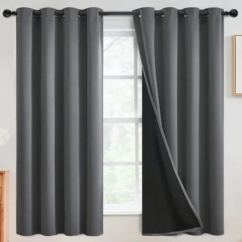 Miniatura 15 de SimpleHome - Cortinas opacas 100% para recámara, cortinas de ventana con ojales beige, con aislamiento térmico, cortinas de oscurecimiento