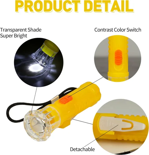 Miniatura 6 de PROLOSO Mini linternas de juguete con cordón LED de bolsillo linterna de juguete conjunto de niños recuerdos de fiesta 20 piezas