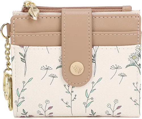 Miniatura 12 de Farcauo Cartera para Mujer delgada con Flores Kawaii, Carteras para Mujeres, Cartera Linda y delgada para Mujeres, Contemporáneo