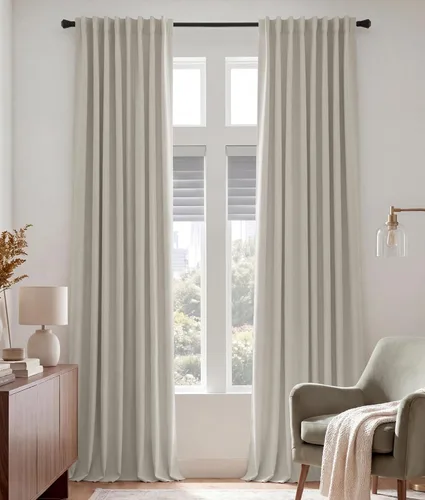 Miniatura 36 de PONY DANCE Cortinas cortas con aislamiento térmico para ventana pequeña, para guardería, baño, cocina, lavandería, caravana, sótano, 29 pulgadas