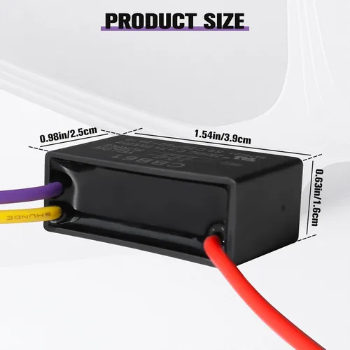 Miniatura 3 de Podoy CBB61 Condensador para ventilador de techo para New TECH 1.5uf 2.5uf 250V AC 3 Wire.