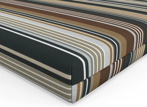 Miniatura 3 de Pillow Perfect Cojín para tumbona con respaldo sólido para interiores y exteriores con lazos, relleno de fibra de felpa, resistente a la intemperie