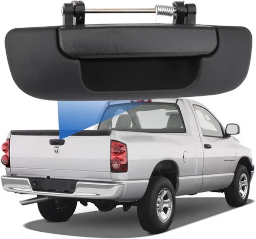 Miniatura 2 de Pestillo de manija del portón trasero para Dodge Ram 1500 2500 3500 2002-2009, sustituye a 80165, 55276237AA, negro
