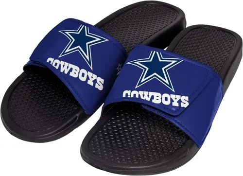 Miniatura 5 de FOCO mens NFL Team Cropped Big Logo Shower Sport Slide Flip Flop Sandals