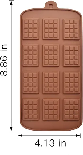 Miniatura 3 de Moldes de caramelo para chocolate, 3 x estilo mini rectángulo Juego de 3, forma divertida, decoración de tartas