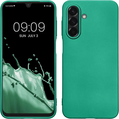 Miniatura 46 de kwmobile Funda compatible con Samsung Galaxy A23 4G / 5G - Funda de silicona TPU metálica suave y delgada - Rojo oscuro metálico