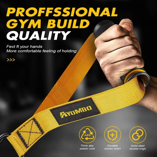 Miniatura 3 de Ayombo Gym Equipment, Cable Attachments for Gym, Home Workout Equipment Machine Grip Attachments, Resistance Bands Handles for Weight Strength